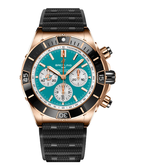 Breitling Super Chronomat B01 Chronograph 44 NFL Miami Dolphins Replica Watch RB01366A1L2S1